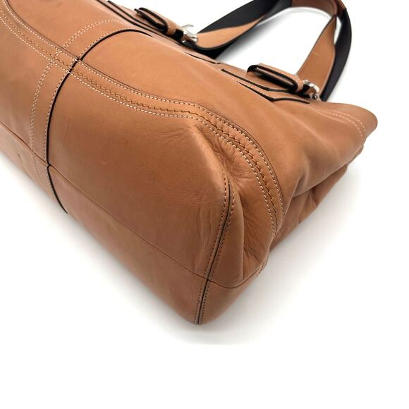 COACH Soho Camel Leather Satchel, Buckle Details - Picture 12 of 15